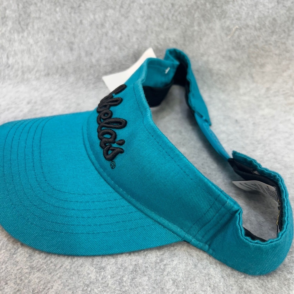 Cabelas Script Logo Mens Teal Cabelas Sun Visor Snapback Adjustable OSFM - Picture 3 of 9